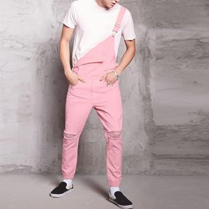 CALPA MASCULINA POLETH POITHES Dżinsy ogólne kombinezony uliczne ogólne spodnie z zawieszeniem dżinsy mężczyźni Slim Fit Mens Brand274y