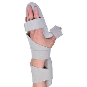 Sports Gloves Hand Wrist Fracture Fixed Finger Corrector Splint Old People Stroke Hemiplegic Rehabilitation Training Equipment 230905