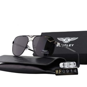 Sunglasses Designer Fashion Luxury Bentley Top Quality For Women Men New Metal Polarized Sunglasses Personalized Trend Fashionable And Sporty Square Can Be Paired