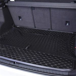 Organizador de carro 90x50cm caminhão traseiro saco de armazenamento interior multi-uso multi-bolso net