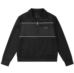 Marque classique hommes vestes concepteur métal Triangle fermeture éclair manteau marque de luxe col debout Cardigan décontracté mode hommes manteau épissure manteaux hauts vêtements sport