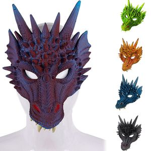 Party Masks Horror Legend Organism Plastic Mask Cosplay Animal Dragon Full Face Fashion Headgear Halloween Masquerade Party Costume Prop 230906