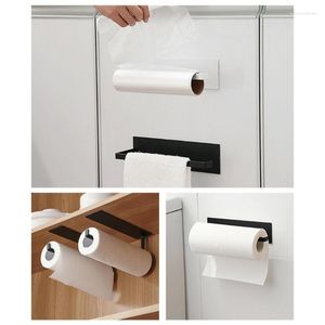 Kitchen Storage Tissue Towel Hanger Under Cupboard Shelf Rack Paper Holder