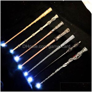 Magic Wand Creative Cosplay Props 21 업그레이드 된 수지 빛나는 지팡이 선물 Box292H 드롭 배달 DH9UJ