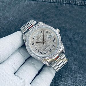 Iced Out-Uhr, Diamantuhren, Herren-Diamantuhren, modische Armbanduhren, 40 mm, 2813 Automatikwerk, Armbanduhren, Montres De Luxe Orologio Di Lusso