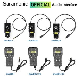 Kable audio Złącza Saramonic Smartrig Antarmuka Profesional Untuk Mikrofon XLR Gitar Mixer Wzmacniacz PC Komputer Ponsel Pintar DSLR 230905