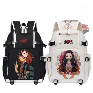 Plecaki Demon Slayer Anime USB Plecak Bookbag Uczniowie Torba szkoła Teenage Dzieci Casual Travel Bagpack Laptop Computer Bags 230905