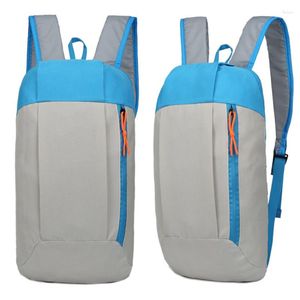 Rucksack Wasserdichte Outdoor-Sportarten Leichte Reise Wandertasche Reißverschluss Verstellbarer Gürtel Camping Rucksack Männer Frauen Taschen 10L