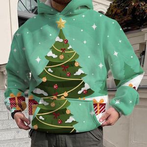 Erkek Hoodies Noel Noel Baba Sonbahar ve Kış Sweatshirts Neşeli Baskı Satıyor Erkekler Giysileri Uzun Kollu Kazak Xmas Hediye