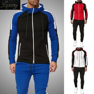 Men's Tracksuits Striped Fashion Tracksuit Set Men