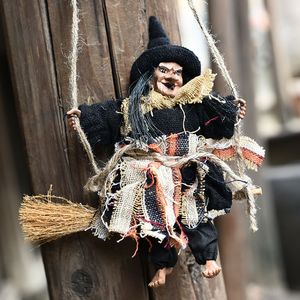 Other Event Party Supplies Halloween Hanging Doll Decoration Ghost Witch Horror Scary Hanging Ghost Flying Witch Pendant Festival Bar Home Decoration 230905