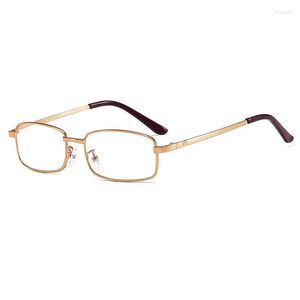 Güneş gözlüğü unisex metal reçine lens okuma gözlükleri erkekler kadınlar kare tam çerçeve presbyopic anti-cratch diopter gözlük 0 ila 4.0