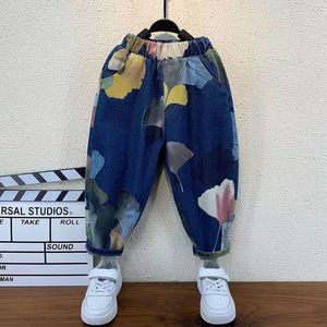 Jeans Kids Boys Fashion Clothes Ripped pants Denim Clothing Children Baby Boy Cowboy Long Trousers AS23 230905