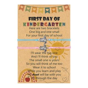 Armband für den ersten Schultag, Kindergarten-Armband, Armband für den Schulanfang, Mama und ich in die Schule, Trennungsangst, Geschenk für Tochter und Mädchen
