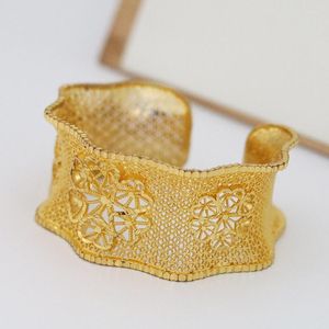 Armreif Mode Damen Luxus Gold Breite Version Großes Armband Afrika Äthiopische Frauen Dubai Party Hochzeitsgeschenk