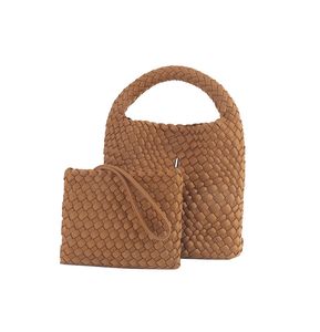 2023 Sporty Chic Crossbody Bag: Woven PU Material for Ultimate Quality, Perfect for Commuting and Travel, Elegant Yet Functional Ladies' Shoulder Bag brown