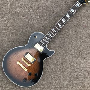 2023 Custom Shop, сделано в Китае, изготовленная на заказ высококачественная электрогитара, накладка на гриф из палисандра, золотая фурнитура, бесплатная доставка