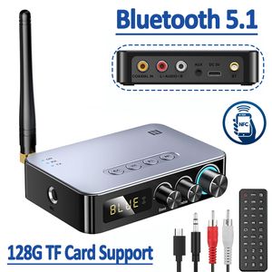 Wi Fi Finders Pemancar Penerima Bluetooth NFC 5 0 Stereo 3 5mm Aux Jack RCA Adaptör Audio Nirkabel Mikrofon Bernyanyi Uzaktan Kumanda TV PC 230905