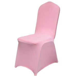 10 adet beyaz düğün sandalye kapağı evrensel streç polyester spandeks elastik koltuk kapaklar parti ziyafet otel yemek malzemeleri toptan satış