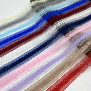 5yards 25mm organze dantel kurdele el sanatları işlemeli net dantel trim kurdele düğün el sanatları dekorasyonları diy hediye sarma