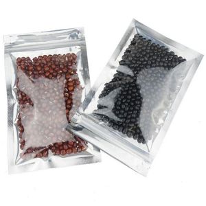 Sacos de embalagem Atacado Saco à prova de cheiro Resealable Zipper Food Storage Embalagem Bolsa Vazia Folha de Alumínio Auto Seal Bolsas Drop Del Othgr