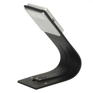 Bordslampor Portable LED Foldbar Läsbok Ljus med löstagbar flexibel klipp USB -laddningsbar lampa för Kindle -läsare