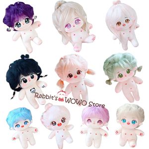 Puppen 20 cm IDol Puppe Plüsch Baumwolle Stern Kawaii Gefüllte Baby-Plüschtiere Keine Attribute Spielzeug Fans Sammlung Kinder Geschenke 230906