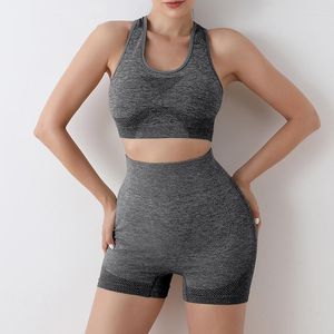 Mulheres Shapers Yoga Set Gym Shorts Mulheres Sport Bras Sutiã Tops de treino para roupas Fitness Leggings Conjuntos sem costura