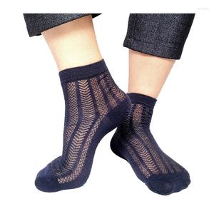 Men's Socks Men Formal Dress Style Cotton Good Quality Mesh Sexy Male For Leather Shoes Gay Fetish Collection