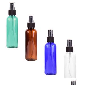 Packing Bottles Wholesale 100Ml Plastic Spray Refillable Makeup Cosmetic Bottle Container For Cleaning Pers Cosmetics Packaging Drop Otvix