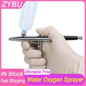 Högtryck Face Spray Compressor Kit Water Oxygen Nebulizer Face Beauty Machine Deep Hydration Lightning Fuktande hudföryngring Peeling