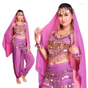 Stage Wear Dacning 6 Colors Belly Dance Costume Set Women Performance Dress Bollywood High Quality