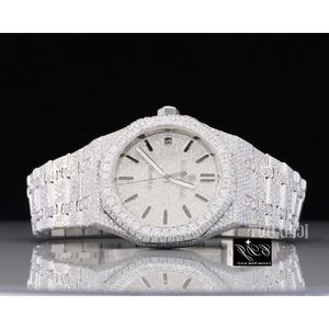 KVCI 2024VVS Moissanite Diamante Personalizado Iced Out Watch Luxo Bust Down Diamond Watch Para Homens Hip HopAP0F