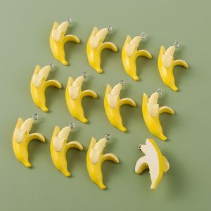 Banana miniatyr med båge 3D mini fruktformar för örhängen DIY 1224079