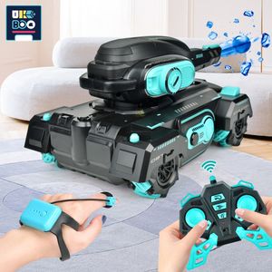 ElectricRC Animals 24G RC Car 4WD Tank r Bomb Shooting Competitive Gesture Controlled Remote Control Drift Toys per bambini 230906