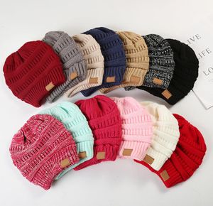 Factory directly Fashion Autumn Winter Wool Hat Womens Warm Knit Ponytail Cap Simple Empty Top Windproof Keep Warm Cap8486988