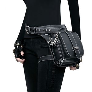 Sacos de cintura Steam Punk Cintura Perna Hip Belt Banana Bag Outdoor Ombro Bolsa Mobile Phone Cintura Fanny Packs Pack para Mulheres Bolsa Cyberpunk 230907