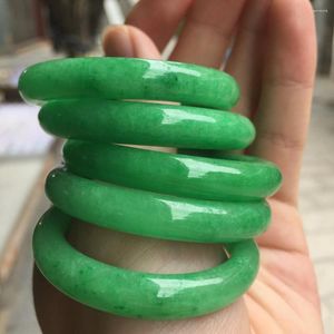 Bangle 40mm Natural Myanmar Bruma Green Jade Jadeite Bangles Hand Child Children Baby Stone Bracelet Jewelry