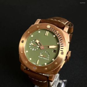 Wristwatches Automatic Mechanical Watch With Genuine Tin Bronze Energy Display Oversized Men's Luminous Outdoor Personality Original