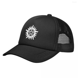 Berets Supernatural Eaves Baseball Cap Summer Breathable Mesh Sport All-Match Sun Protection Shield Men's Mesh-Back