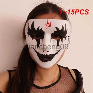 Maschere per feste 1 ~ 15 pezzi Maschere per adulti Singolo Opp Design realistico e terrificante Dipinto a mano Maschera per costume di Halloween flessibile sicura e confortevole x0907