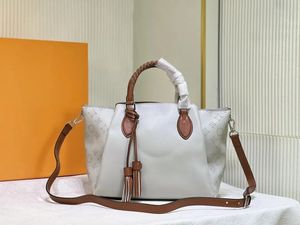 2023 MT Bella Tote Handbag Floor Leatfer Calf Leather Women Women Counter Bag Mahina Proved Handle و Double Layer Leather Leather Bag Bag M55031