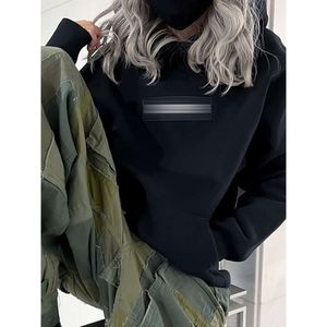 Hoodies yüksek versiyon kutusu kapüşonlu kaju çiçek çapraz nakış peluş peluş gevşek kazak trend bng5