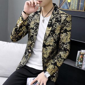 Ternos masculinos 2023 jacquard terno homens de alta qualidade impresso rosa blazers casual homem moda festa tendência vestido masculino plus size 3xl