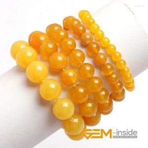 Charm Bracelets Yellow Agat E Bracelet Natural Stone DIY Jewelry One Of The Seven Treasures Buddhism Gift