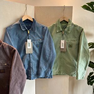 Tasarımcı Ceket Carharttiess Klasik İş Giyim Ceketi, Yakası Gevşek Ceket, Erkek ve Kadın Fermuarı Yalıtımlı Ceket, Detroit Street Jack