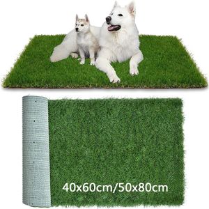 kennels pens 1PCS Pet Simulation Lawn Mat Green Artificial Turf Dog Urinating Portable Waterproof Terrace Indoor Outdoor General 230907