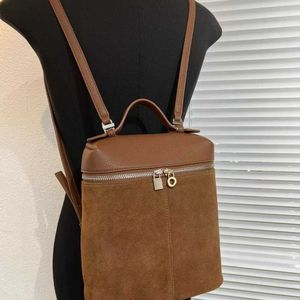 Outono e inverno nova mochila de couro fosco moda feminina bolsa mesma pequena mochila estilo ocidental bolsa feminina 230907