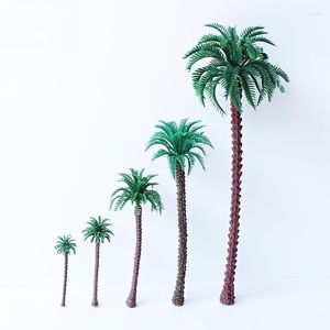 Fiori decorativi 5 pezzi mini modello albero di cocco micro paesaggio paesaggistico piccola simulazione scena in miniatura di sabbia rifinita a mano
