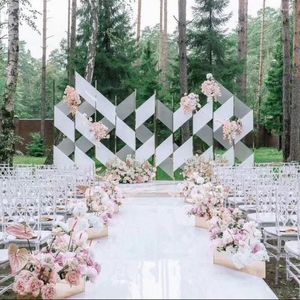 Party Supplies 10m Per Lot 1m Wide Shine Mirror Carpet Aisle Runner For Romantic Wedding Favors Decoration